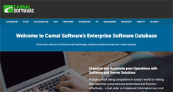 Desktop Screenshot of carnalsoftware.com