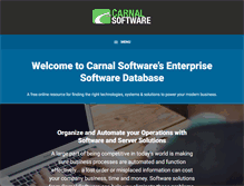 Tablet Screenshot of carnalsoftware.com